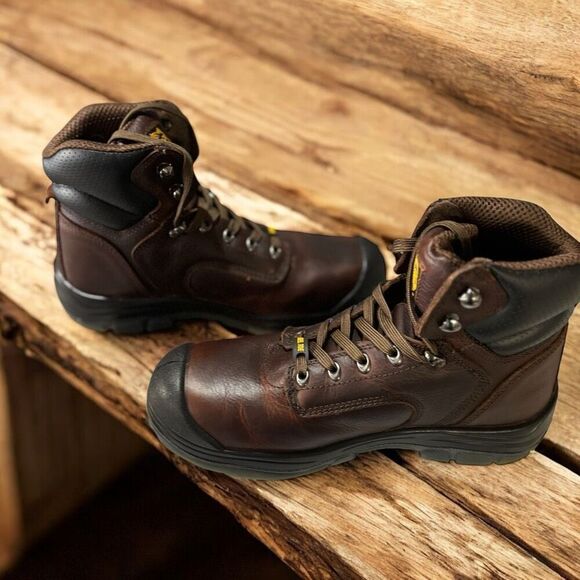 Wolf Work Boot Nubuck Leather Construction, Industrial PPE Brown Leather US Mens - Picture 5 of 6